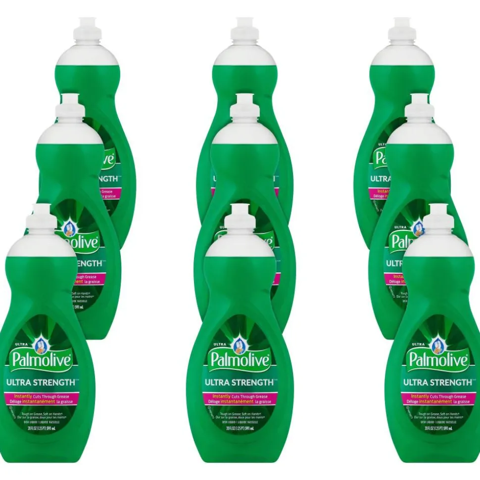 Palmolive Ultra Strength Liquid Dishwashing Soap, 20 Oz Bottle, Case Of 9