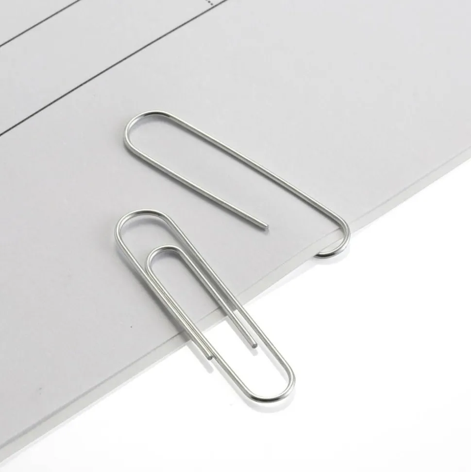 Paper Clips, 500 Total, Jumbo, Silver, 100 Per Box, Pack Of 5 Boxes