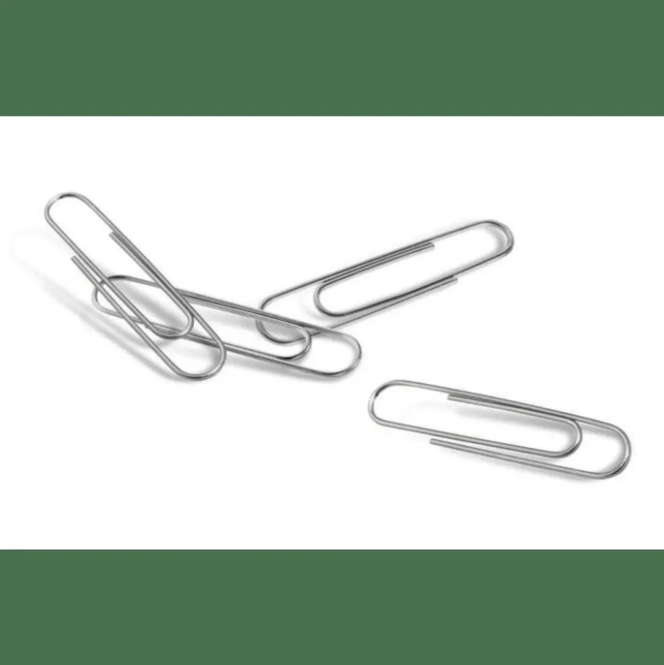 Paper Clips, No. 1, Small, Silver, Pack Of 10 Boxes, 100 Per Box, 1,000 Total