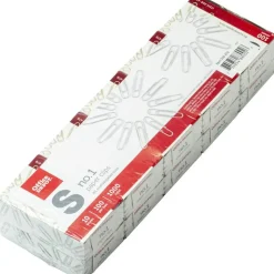 Paper Clips, No. 1, Small, Silver, Pack Of 10 Boxes, 100 Per Box, 1,000 Total