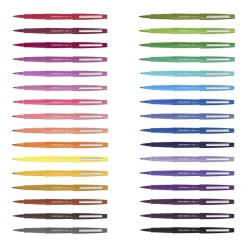 Paper Mate Flair Porous-Point Pens, Medium Point, 0.7 mm, Assorted Ink Colors, Pack Of 4 Pens