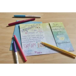 Paper Mate Flair Porous-Point Pens, Medium Point, 0.7 mm, Assorted Ink Colors, Pack Of 4 Pens