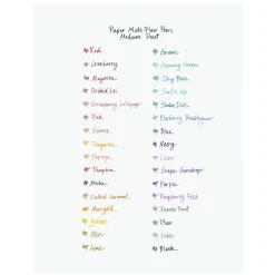 Paper Mate Flair Porous-Point Pens, Medium Point, 0.7 mm, Assorted Ink Colors, Pack Of 4 Pens