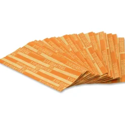 PAP-R Flat Coin Wrappers - Total $5.0 in 50 Coins of 10¢ Denomination - Heavy Duty - Paper - Green, 1000/Pack