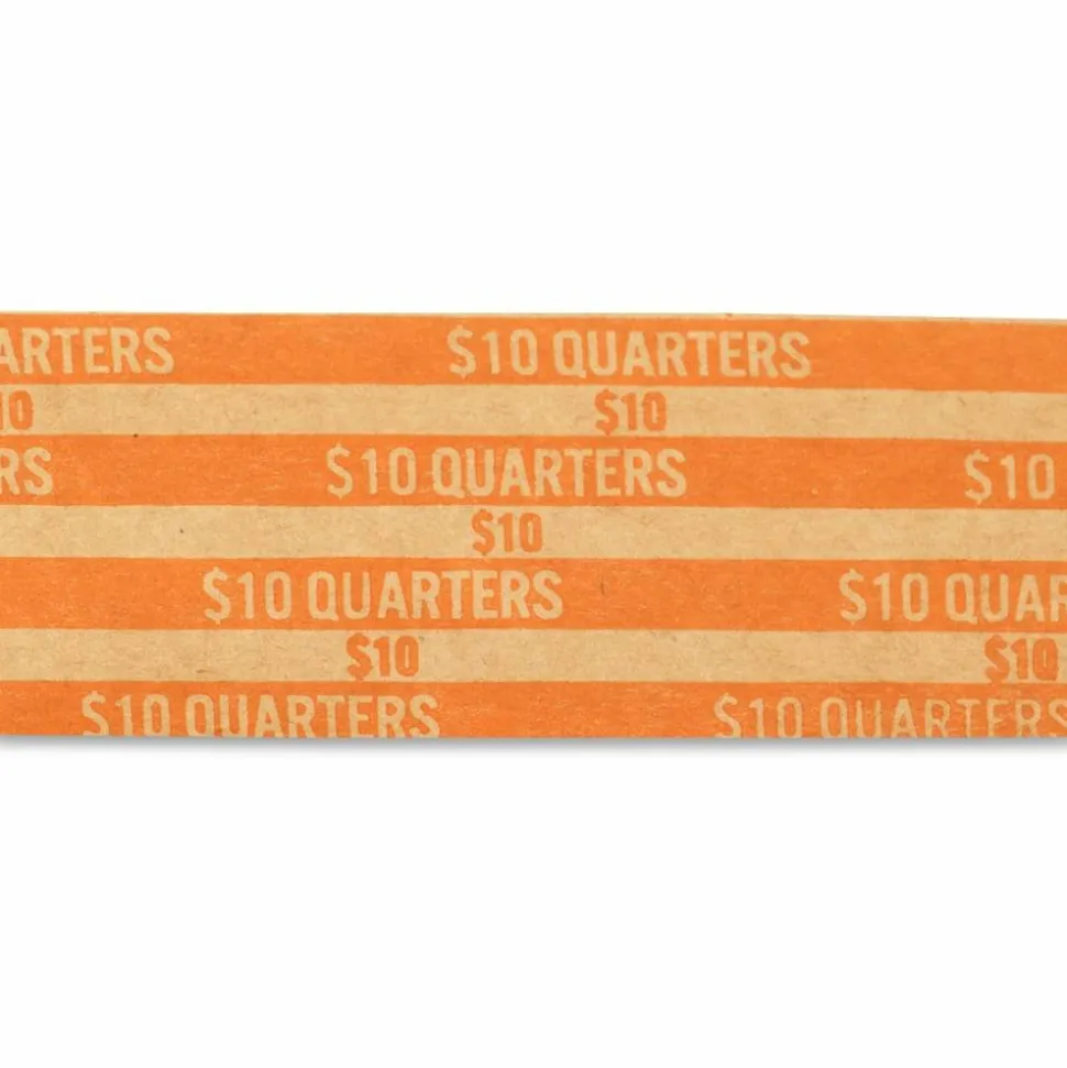 PAP-R Flat Coin Wrappers - Total $5.0 in 50 Coins of 10¢ Denomination - Heavy Duty - Paper - Green, 1000/Pack