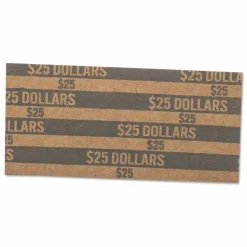 PAP-R Flat Tubular Coin Wrappers, Dollars, Gray, Box Of 1,000