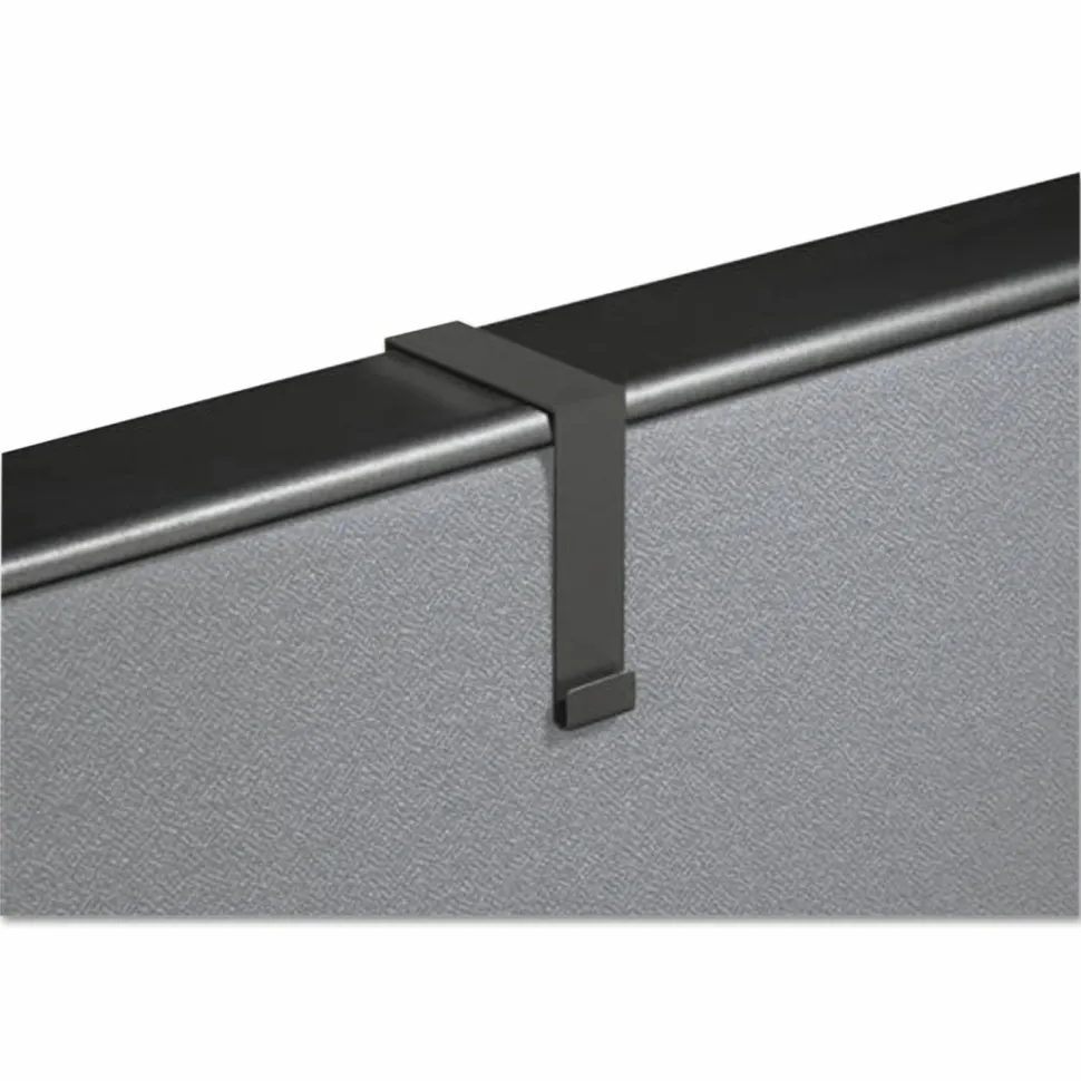 Partition Hangers For Quartet Matrix Bulletin Boards, Black, Set Of 2