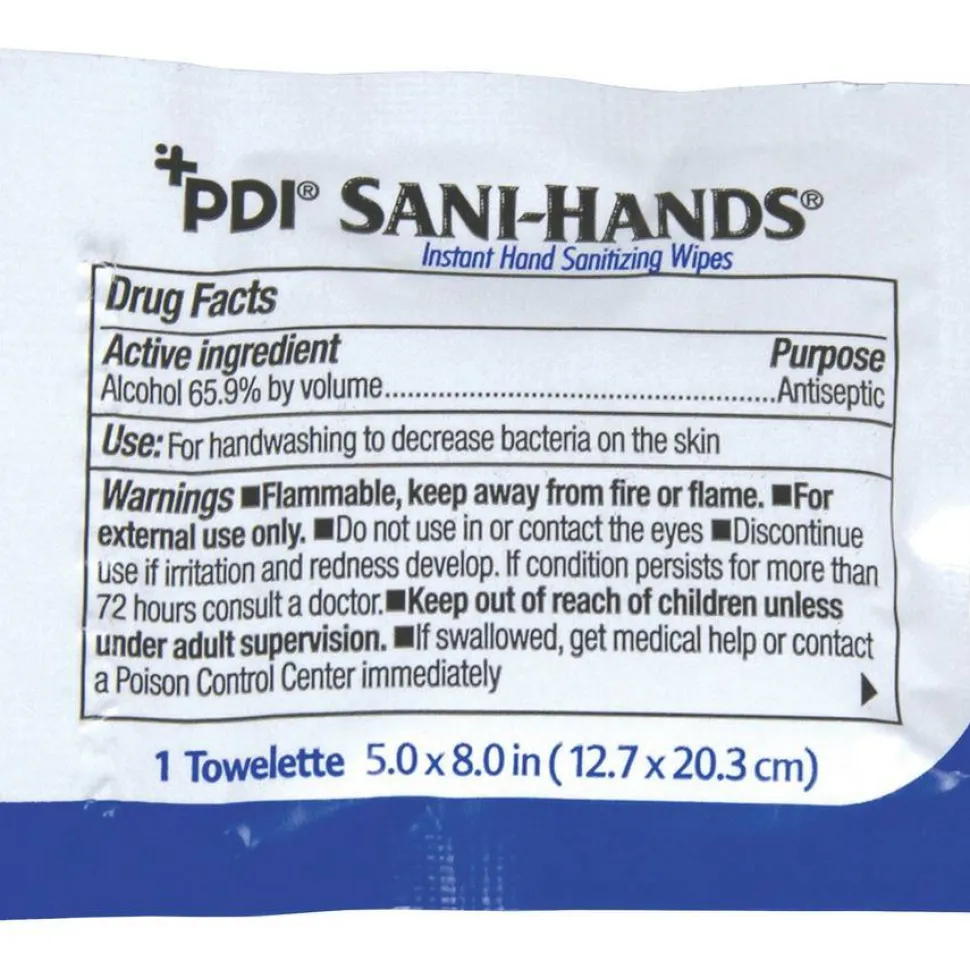 PDI Sani-Hands Instant Hand Sanitizing Wipes