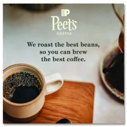 Peet's Coffee & Tea Coffee Portion Packs, House Blend, Dark Roast, Pack Makes 8 Cups, 18 Packs/Box
