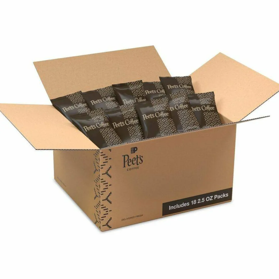 Peet's Coffee & Tea Coffee Portion Packs, Major Dickason's Blend, Dark Roast, 2.5 oz, 18 Portion Packs