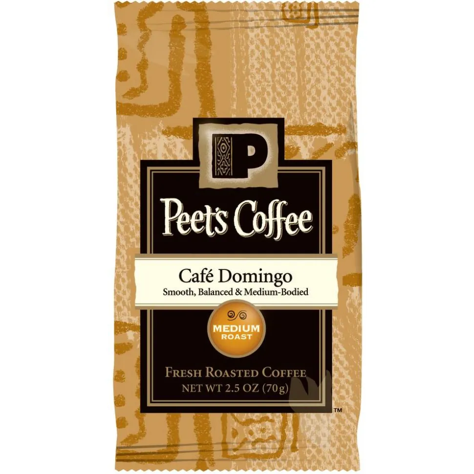 Peet's Coffee & Tea Coffee Portion Packs, Café Domingo Blend, Medium Roast, Frack Pack Makes 8 Cups, 18 Cups/Box