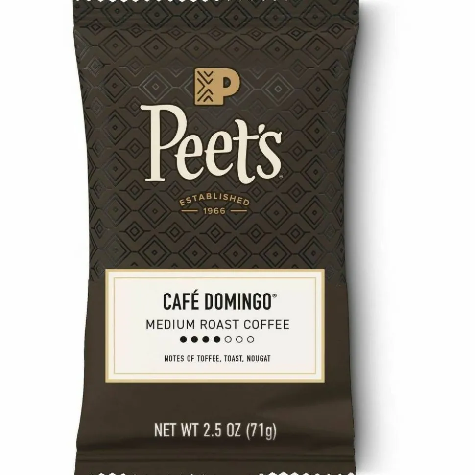 Peet's Coffee & Tea Coffee Portion Packs, Café Domingo Blend, Medium Roast, Frack Pack Makes 8 Cups, 18 Cups/Box
