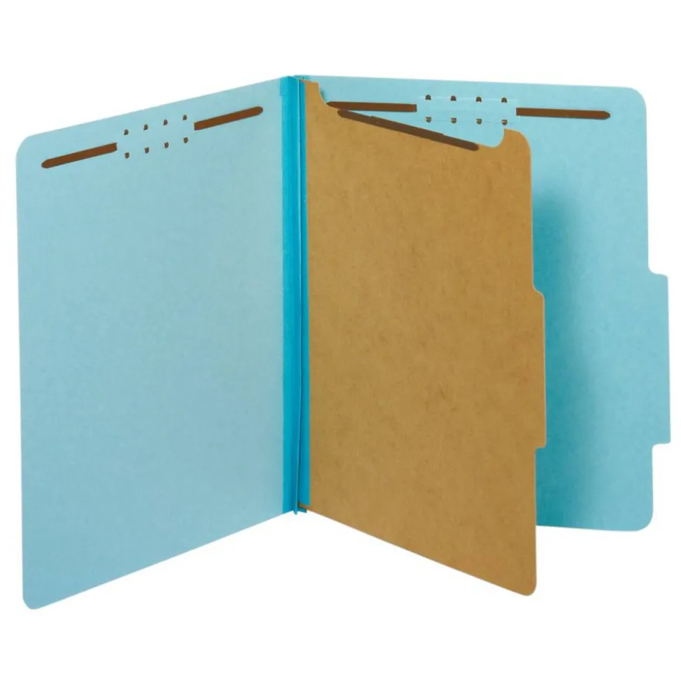 Pendaflex Classification Folders, Letter Size, Blue, Box Of 10