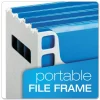 Pendaflex Desktop File With Hanging Folders, Letter Size, 6" Long, Granite