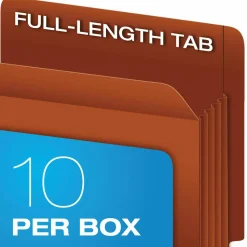 Pendaflex Fiber Stock Heavy-Duty Expanding Pocket Folders, 5 1/4