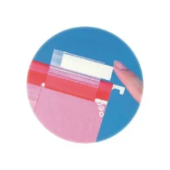 Pendaflex Hanging File Folder Plastic Tabs, Clear, Pack Of 25