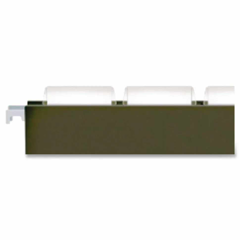 Pendaflex Hanging File Folder Plastic Tabs, Clear, Pack Of 25