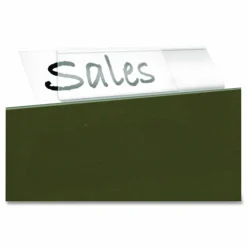 Pendaflex Hanging File Folder Plastic Tabs, Clear, Pack Of 25