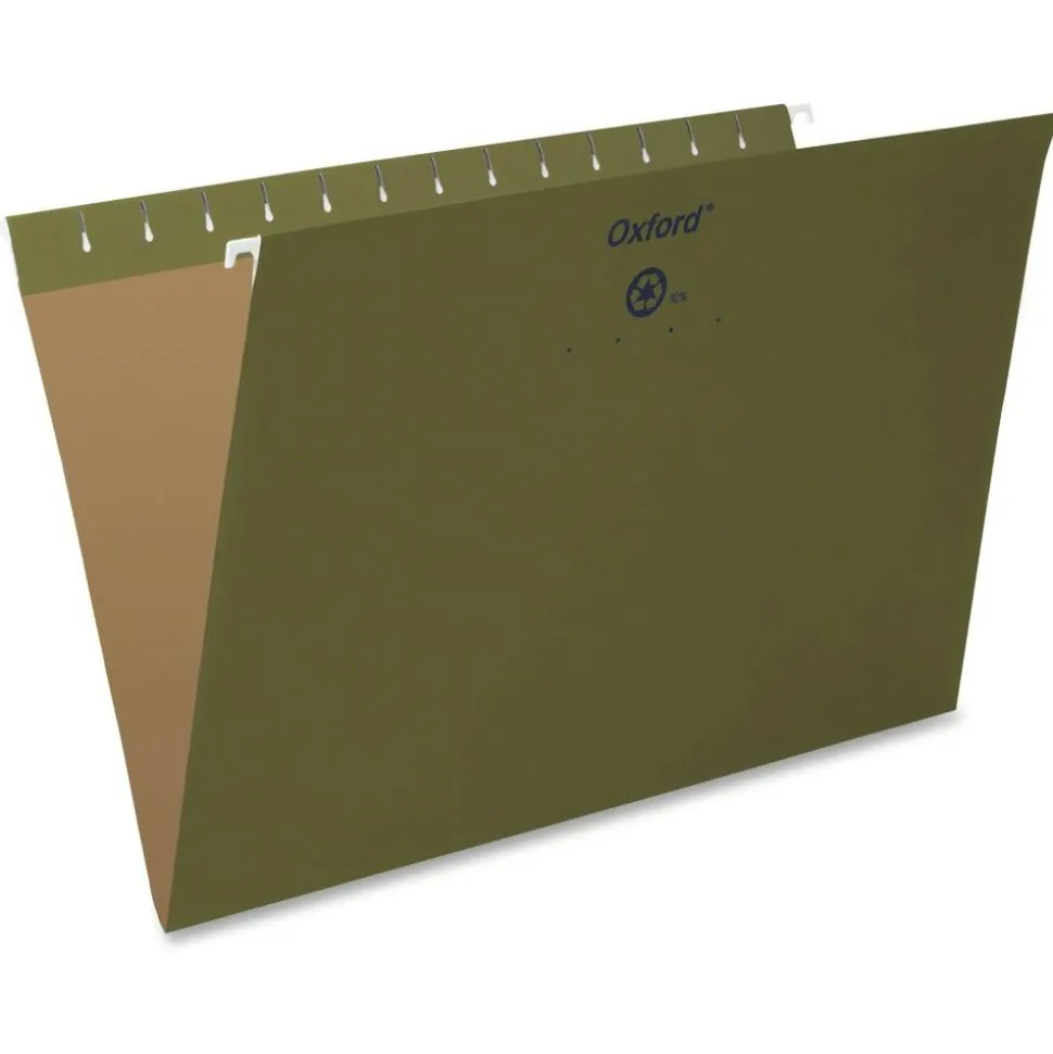 Pendaflex Hanging Folders, Legal Size, 100% Recycled, Standard Green, Box Of 25 Folders