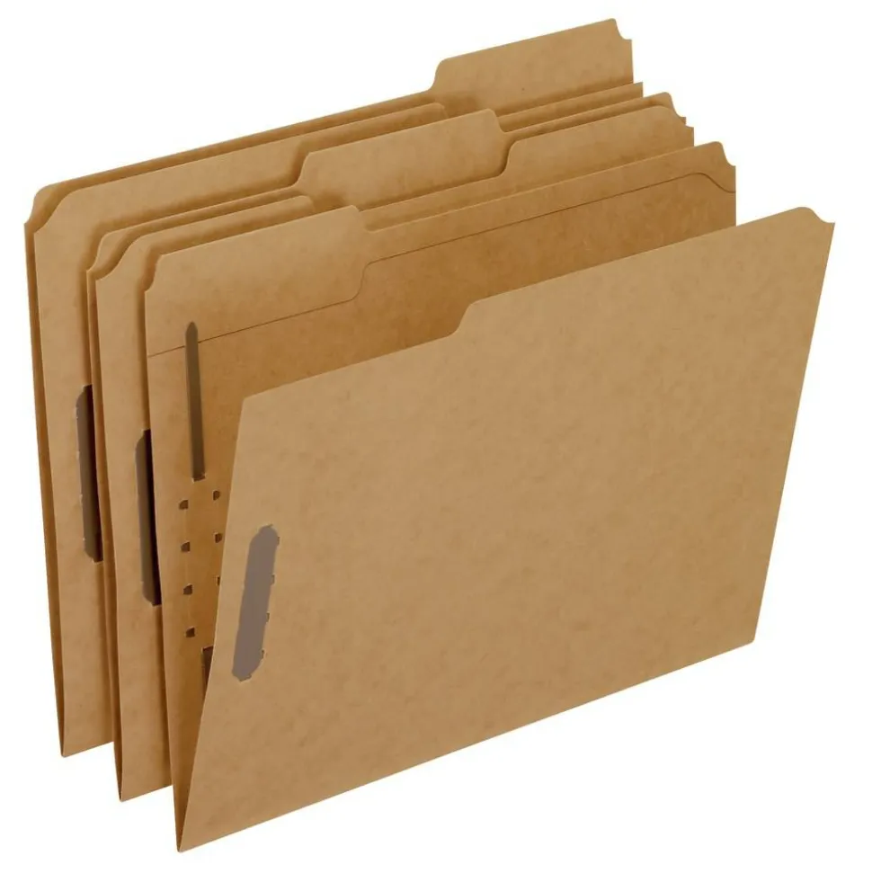 Pendaflex Kraft Rec Classification Folders With Fasteners, Letter Size, Box Of 50