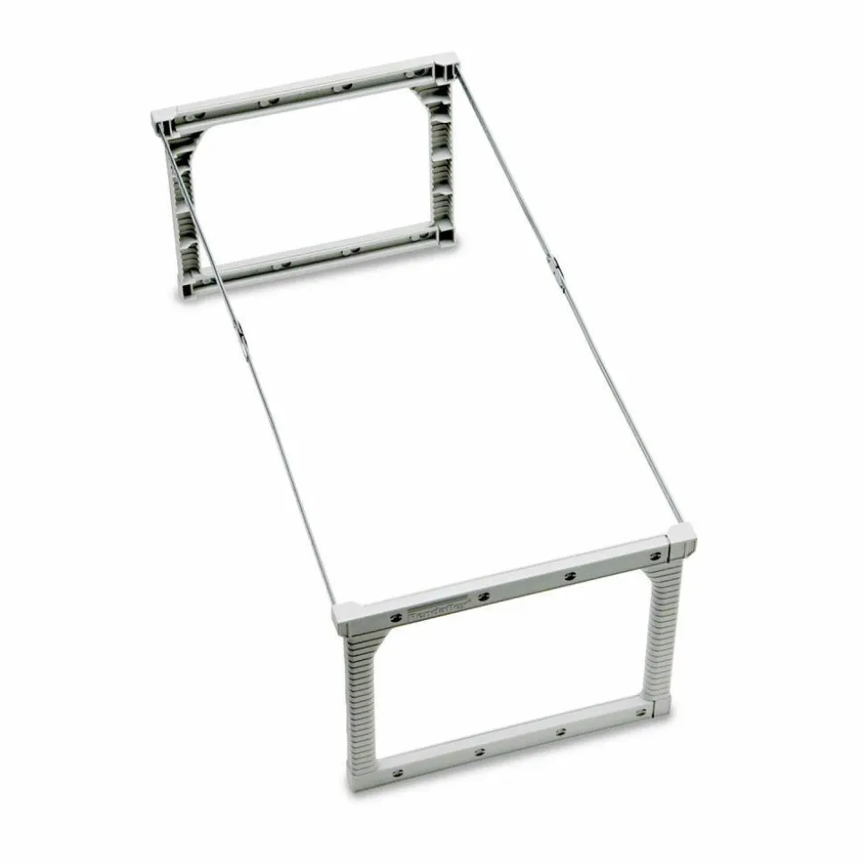 Pendaflex Plastic Snap-Together Hanging Folder Frame, Legal/Letter Size, 18" to 27" Long, White/Silver Accents