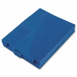 Pendaflex Poly End-Tab Out Guides, Letter Size, Blue, Box Of 50