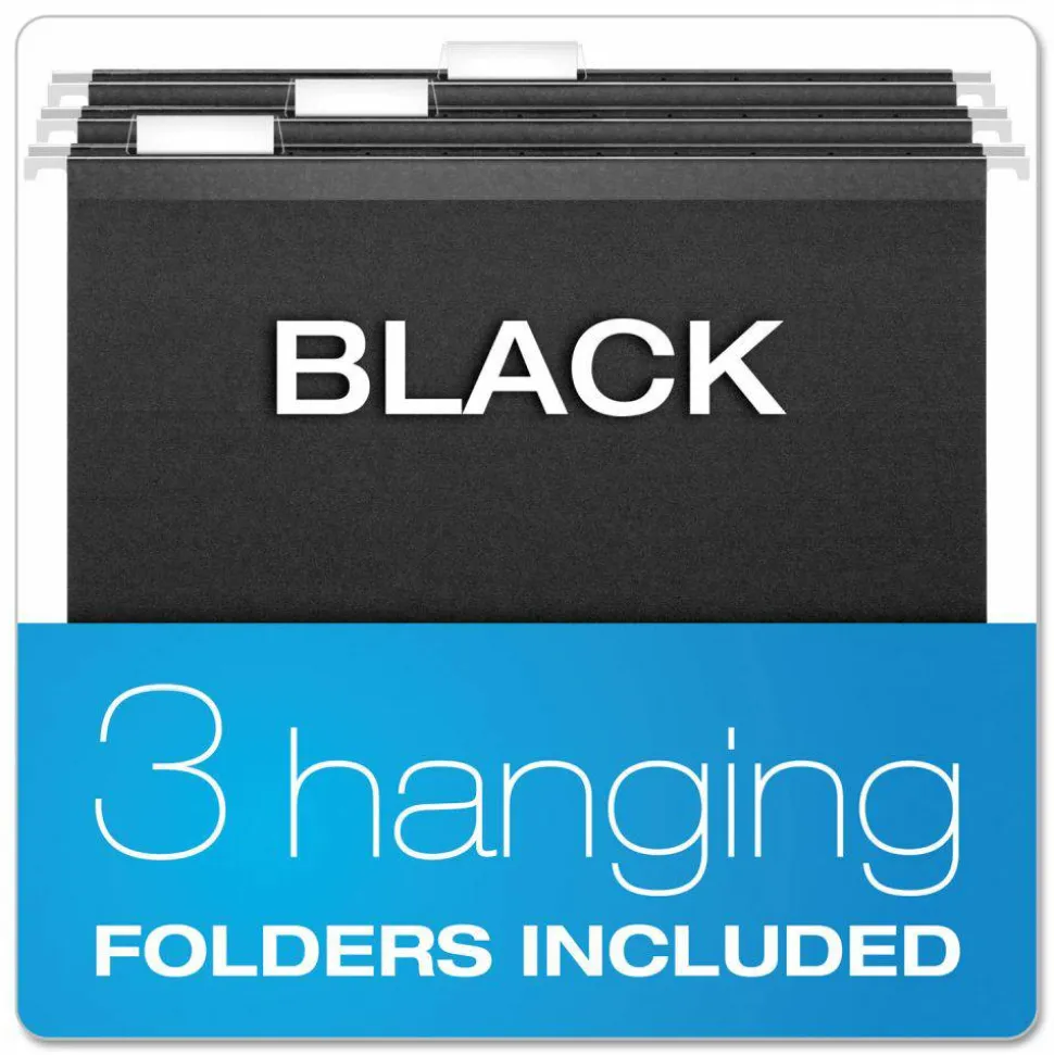 Pendaflex Portable File Boxes, Letter Files, 13.88" x 14" x 11.13", Granite