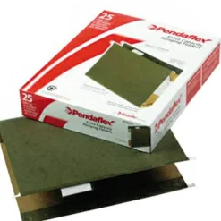 Pendaflex Premium Reinforced Extra-Capacity Hanging File Folders, 2" Expansion, Letter Size, Green, Pack Of 25 Folders