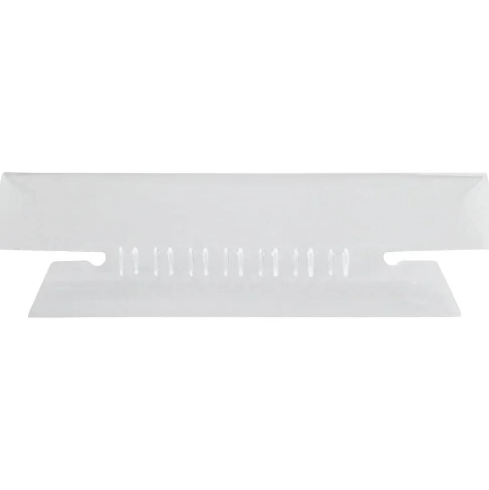Pendaflex Soft Flexible Color Tabs, 3 1/2", 1/3 Cut, Clear, Pack Of 25