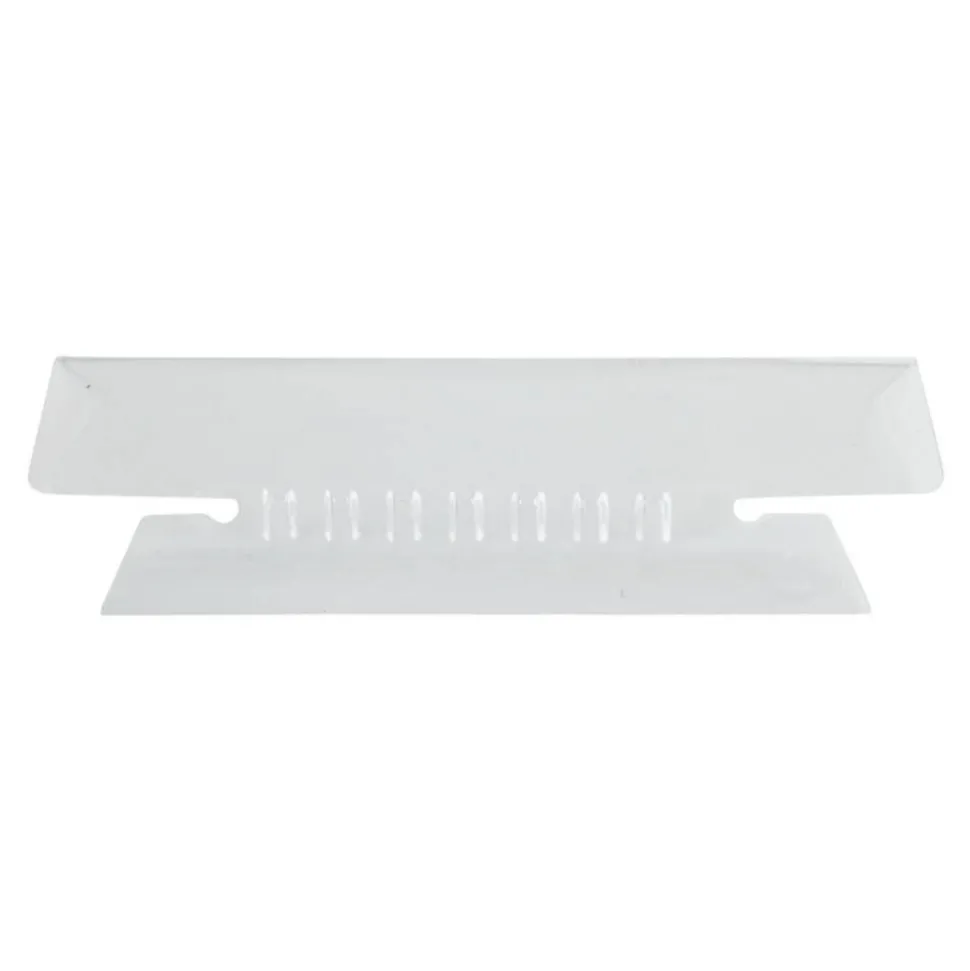 Pendaflex Soft Flexible Color Tabs, 3 1/2", 1/3 Cut, Clear, Pack Of 25