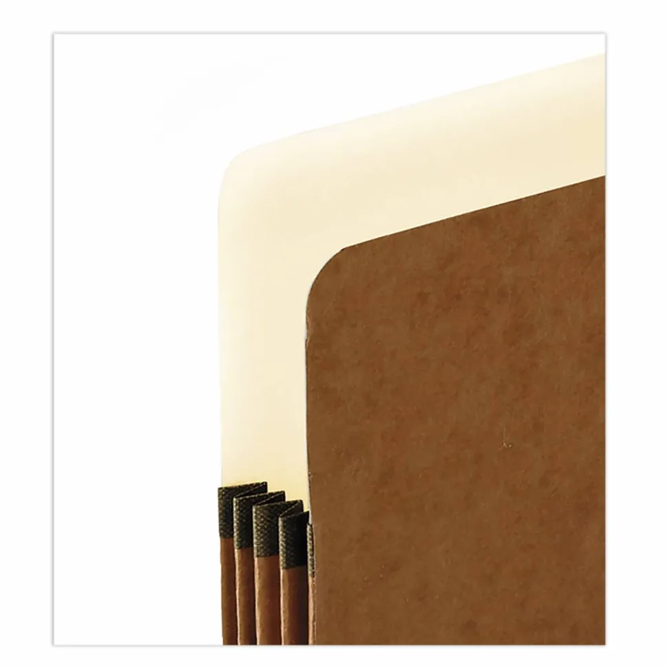 Pendaflex Standard Expanding File Pockets, 3.5" Expansion, Letter Size, Redrope, 25/Box