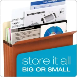 Pendaflex Standard Expanding File Pockets, 5.25