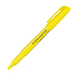 Pen-Style Highlighters, Chisel Tip, 100% Recycled Plastic Barrel, Assorted Colors, Pack Of 36