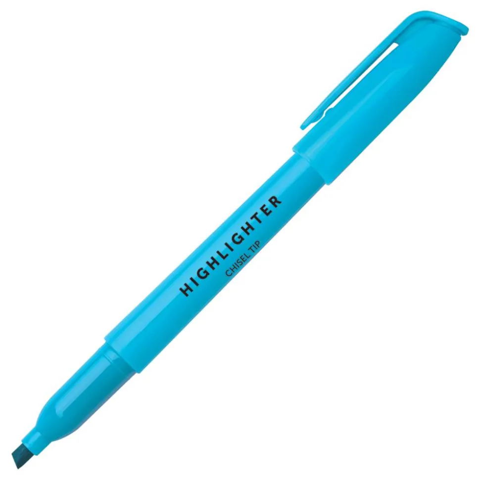 Pen-Style Highlighters, Chisel Tip, 100% Recycled Plastic Barrel, Assorted Colors, Pack Of 36