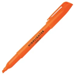 Pen-Style Highlighters, Chisel Tip, 100% Recycled Plastic Barrel, Assorted Colors, Pack Of 36