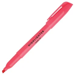 Pen-Style Highlighters, Chisel Tip, 100% Recycled Plastic Barrel, Assorted Colors, Pack Of 36