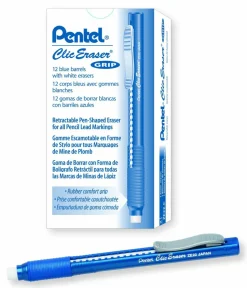 Pentel Clic Eraser, Blue Barrel