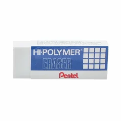 Pentel Hi-Polymer Eraser, Lead Pencil, Block, Non-abrasive, Latex-free, 0.5