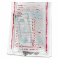 PermaLOK Deposit Bag, Plastic, 5.75" x 3" x 8.75", Clear, 1,000/Carton