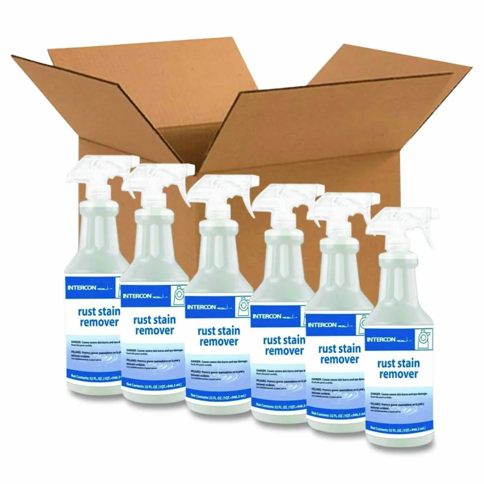 P&G Pro Line Rust Stain Remover, Unscented, 32 oz Spray Bottle, 6/Carton