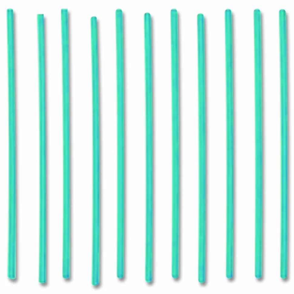 phade Marine Stir Straws, 5", PHA, Ocean Blue, 1000/Box, 6 Boxes/Carton