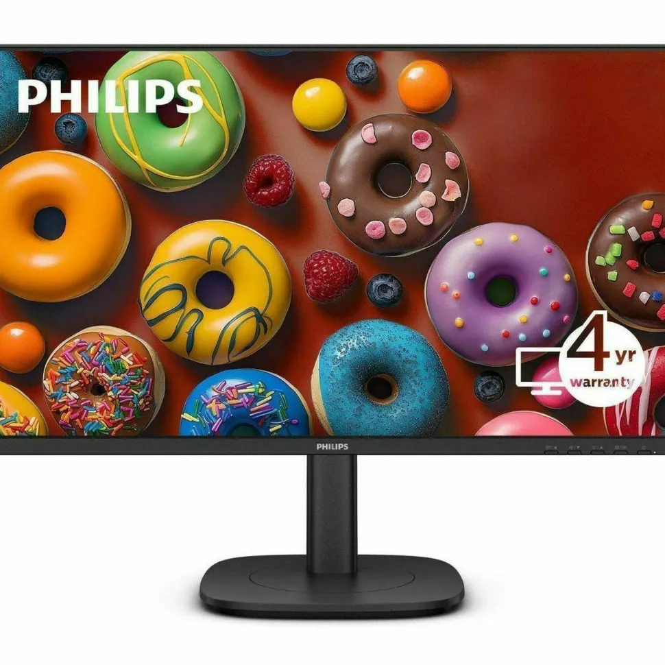PHILIPS 24B2U3301 - 23.8" Monitor, LED, FHD (1920x1080), HDMI, DP, USB-C(90W), Energy Star, EPEAT, 4 Year Advance Replacement Warranty
