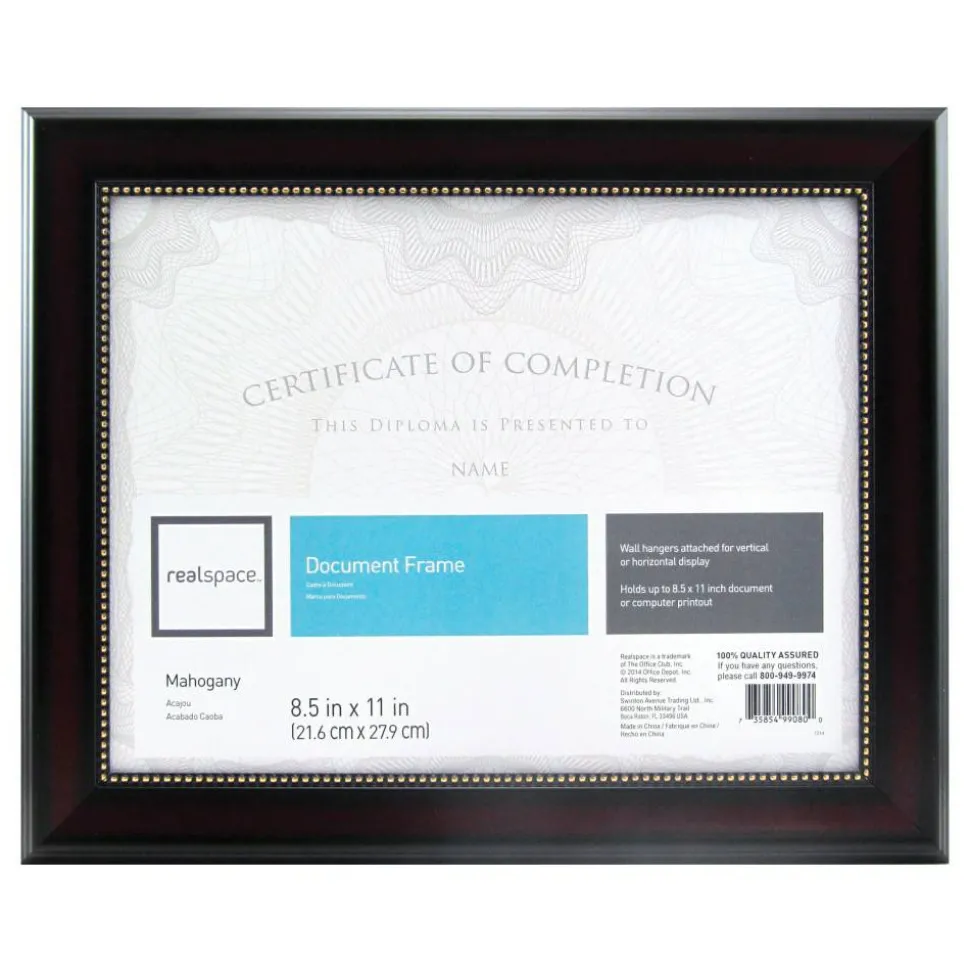 Photo/Document Frame, Harrison, 8-1/2" x 11", Mahogany