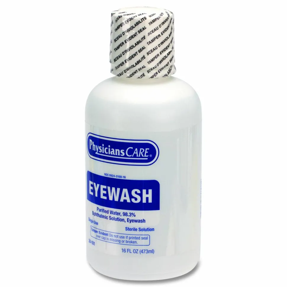 PhysiciansCare by First Aid Only Eye Wash, 16 oz Bottle, 12/Carton