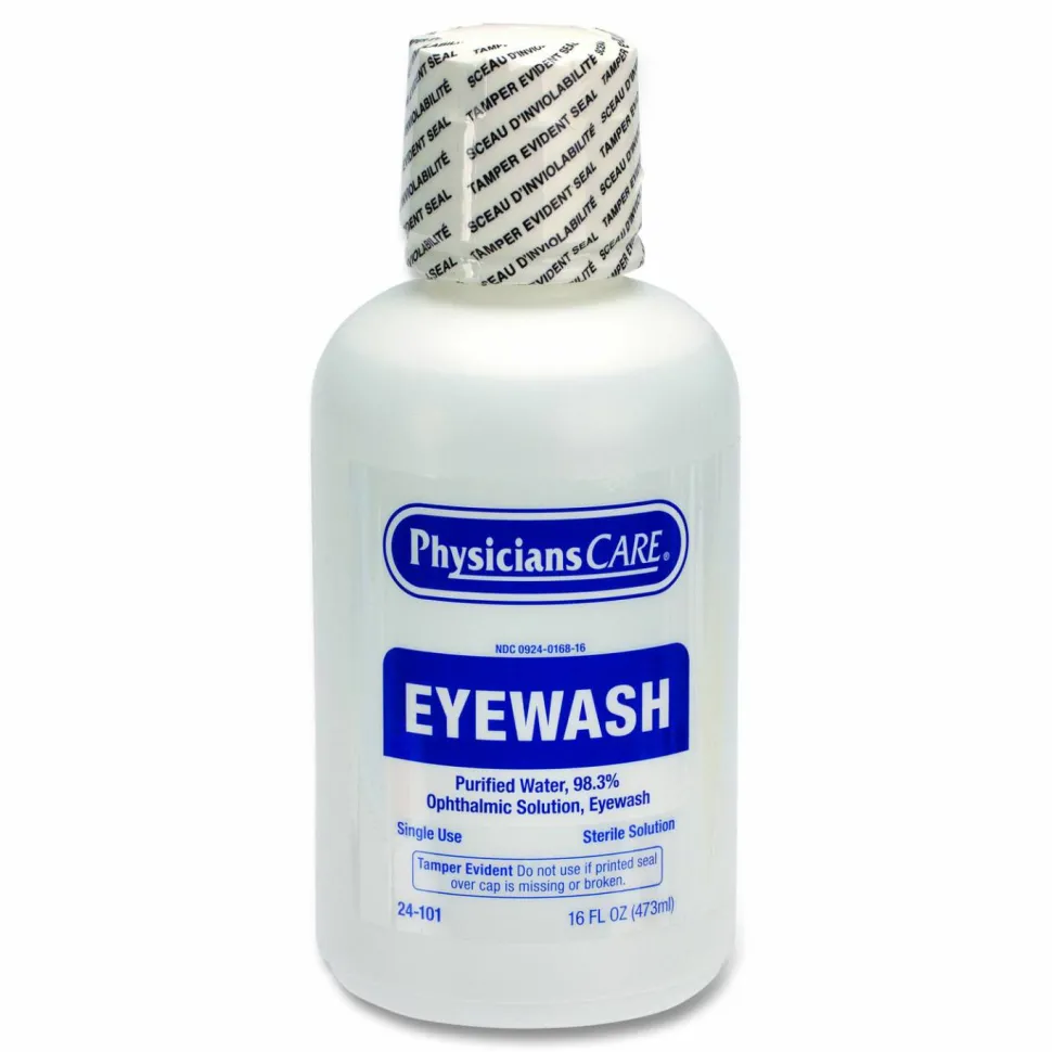 PhysiciansCare by First Aid Only Eye Wash, 16 oz Bottle, 12/Carton