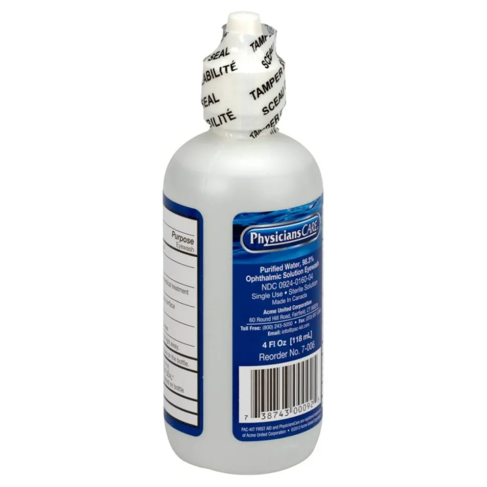 PhysiciansCare Eyewash Solution, 4 Oz, Clear