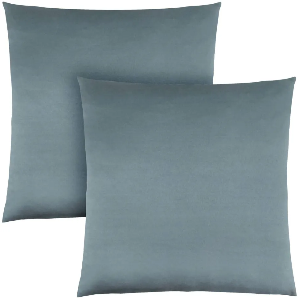 Pillows, Set Of 2, 18 X 18 Square, Insert Included, Decorative Throw, Accent, Sofa, Couch, Bedroom, Blue Hypoallergenic Polyester, Modern