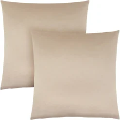 Pillows, Set Of 2, 18 X 18 Square, Insert Included, Decorative Throw, Accent, Sofa, Couch, Bedroom, Gold Hypoallergenic Polyester, Modern