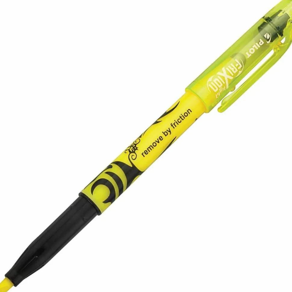 Pilot FriXion Light Erasable Highlighters, Pack of 12, Chisel Tip, Yellow