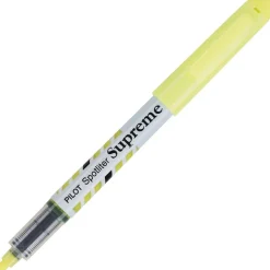 Pilot Spotliter Supreme Highlighters, Chisel Tip, Yellow, 12/Pack